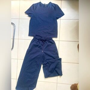 Zara Navy Blue Loungewear Set